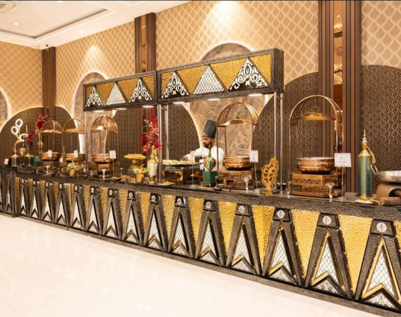 Buffet Counters - Elegant catering setup for weddings in Khata Kheri, Saharanpur, Uttar Pradesh, India